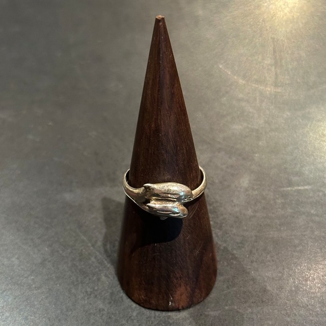 SILVER925 ORANGE STONE DESIGN RING/シルバー/リング
