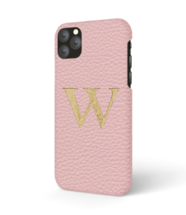 iPhone Premium Shrink Leather Case (Blush Pink)