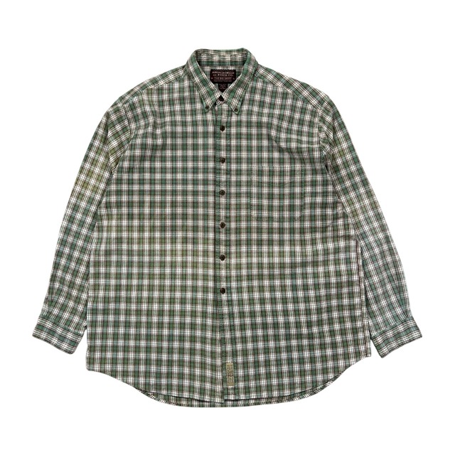 ABERCROMBIE & FITCH "THE BIG SHIRT" PLAID L/S SHIRT SIZE XL