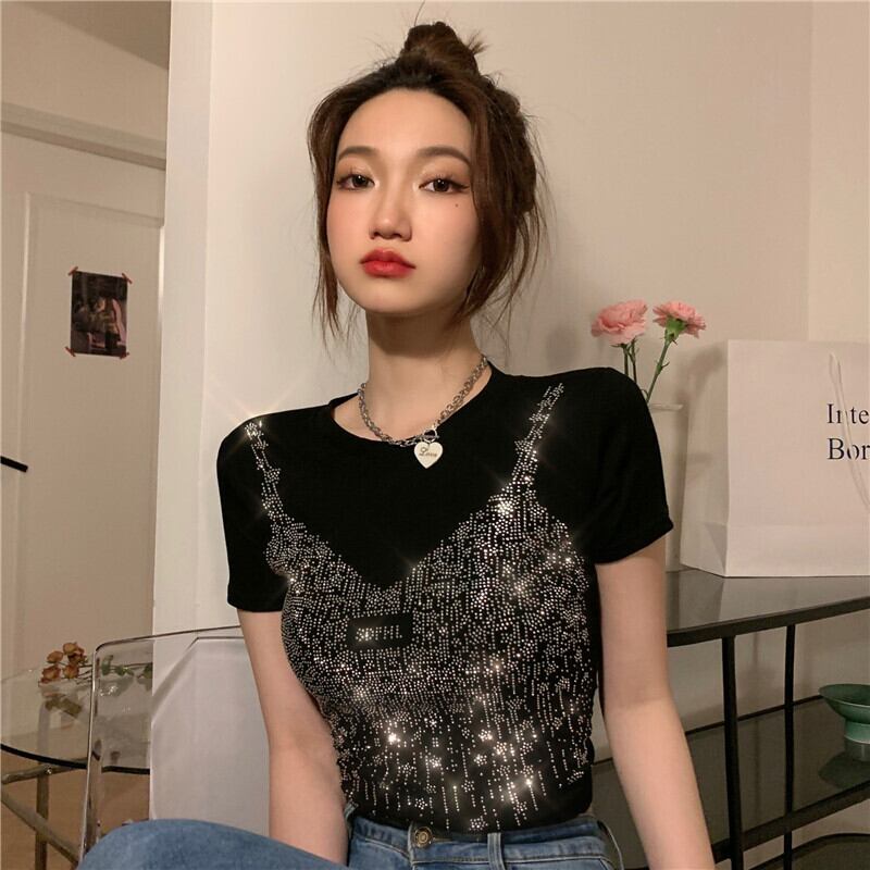 ラウンドネックプルオーバー ショートブラウス Oネック ドラファッションホール27328860419