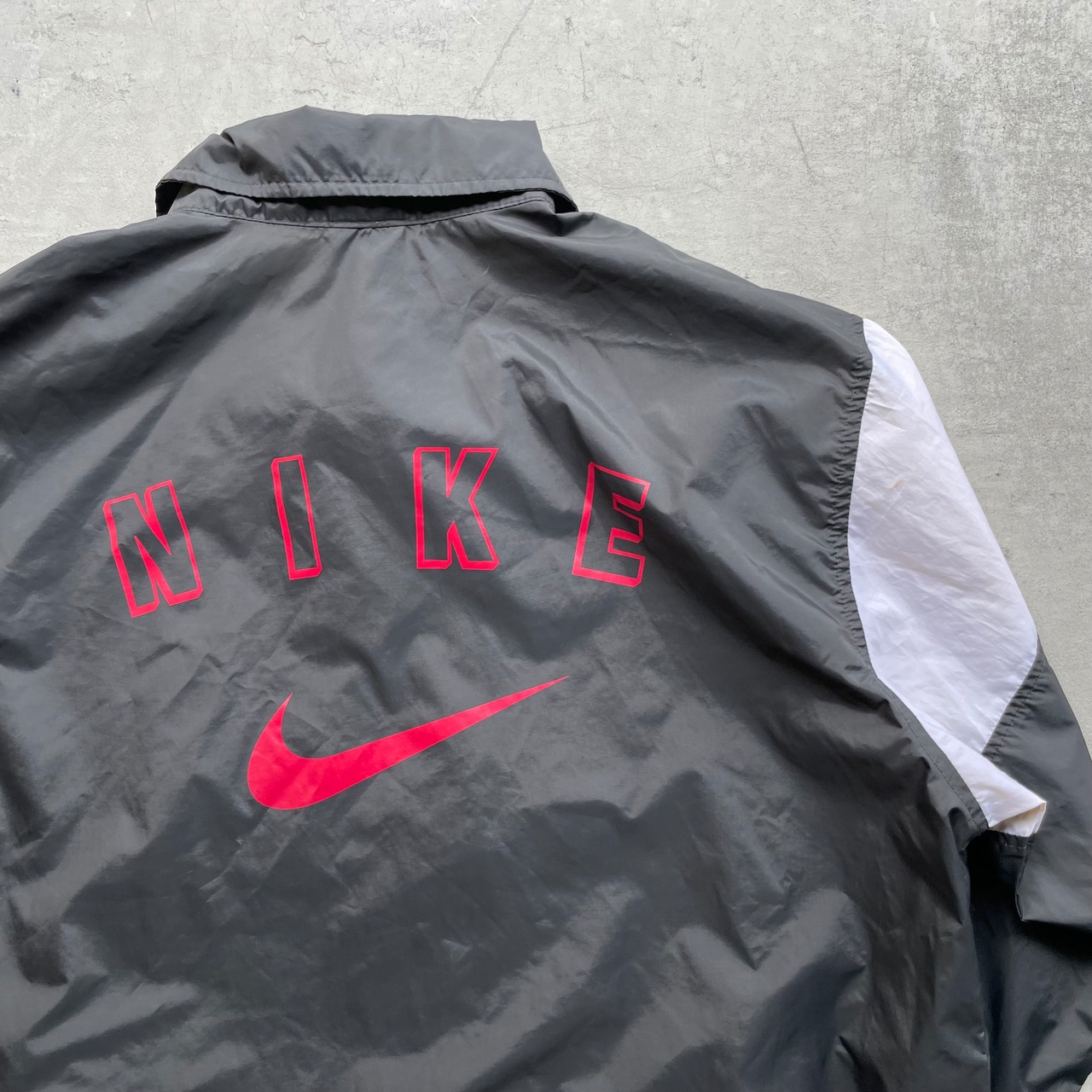 ほ1514 NIKE ナイキ ナイロンジャケット コケ L 白タグ 刺繍タグ 90