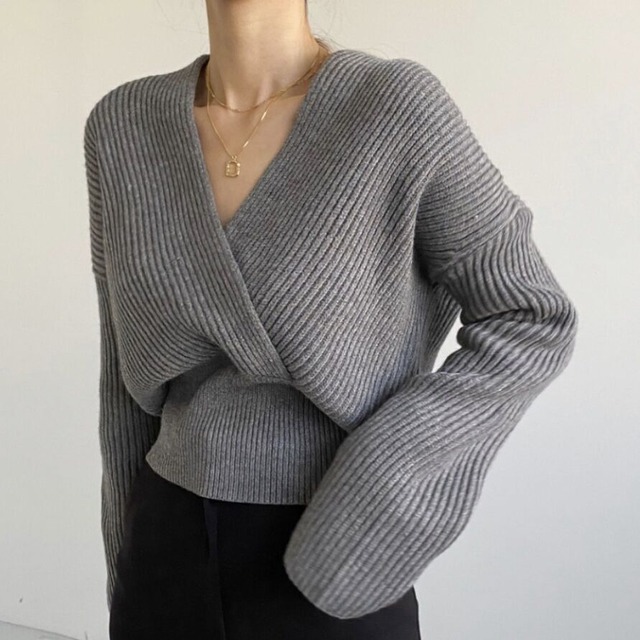 cachecoeur knit (gray)
