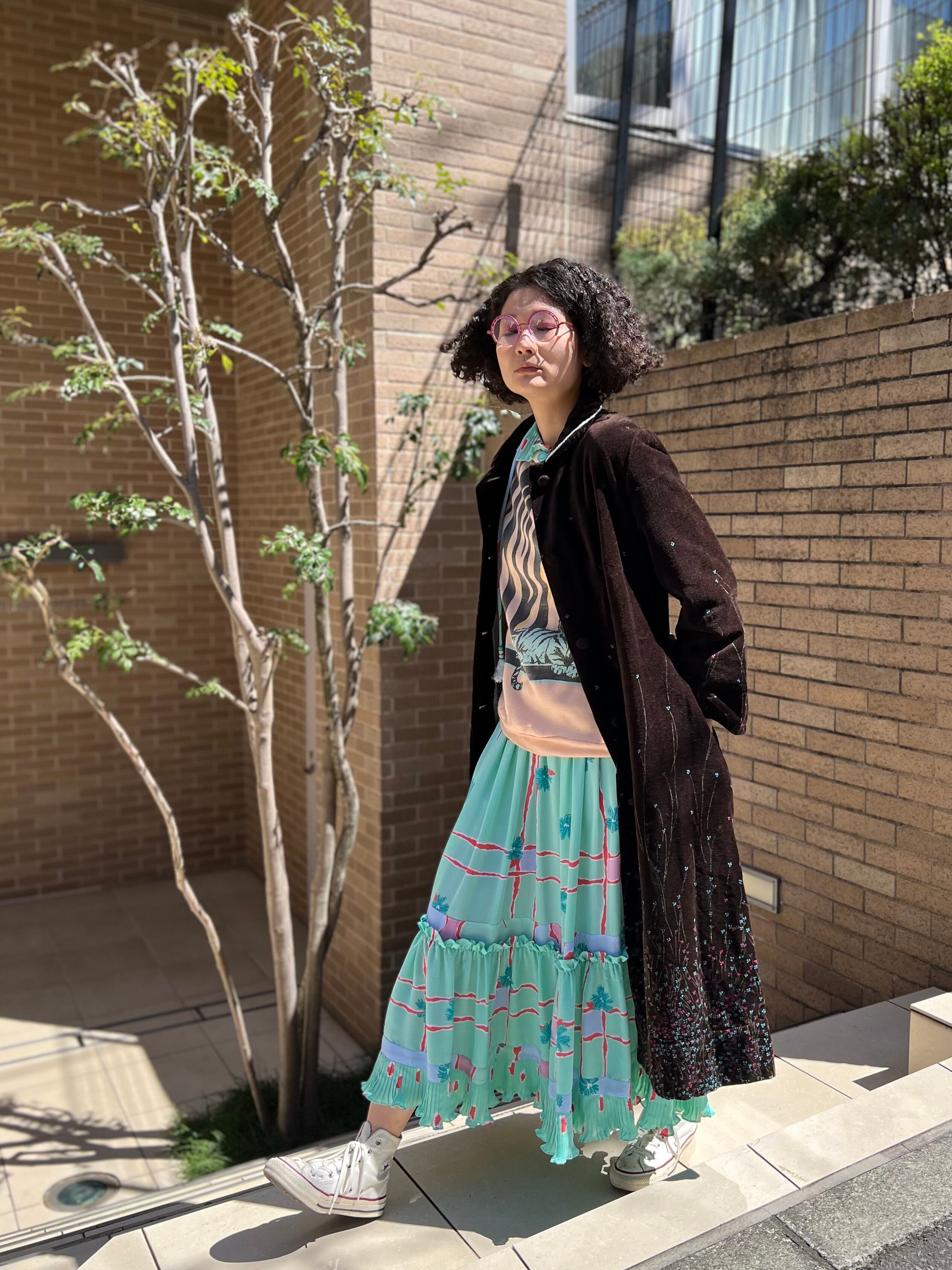 Diane freis mint green floral dress ( ダイアン フレイス ミント  