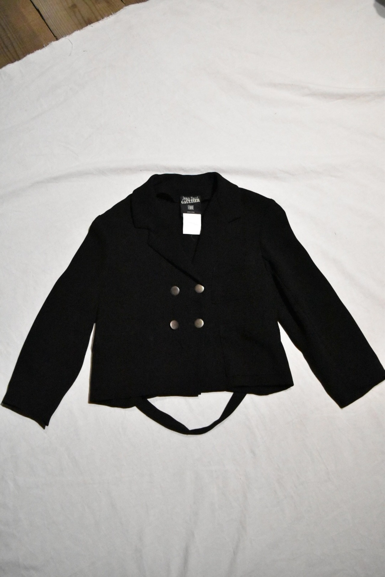 "JEAN PAUL GAULTIER FEMME" Black short jacket Made in Italy