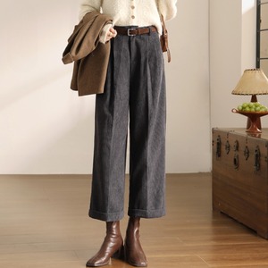 コーデュロイワイドクロップドパンツ W01156