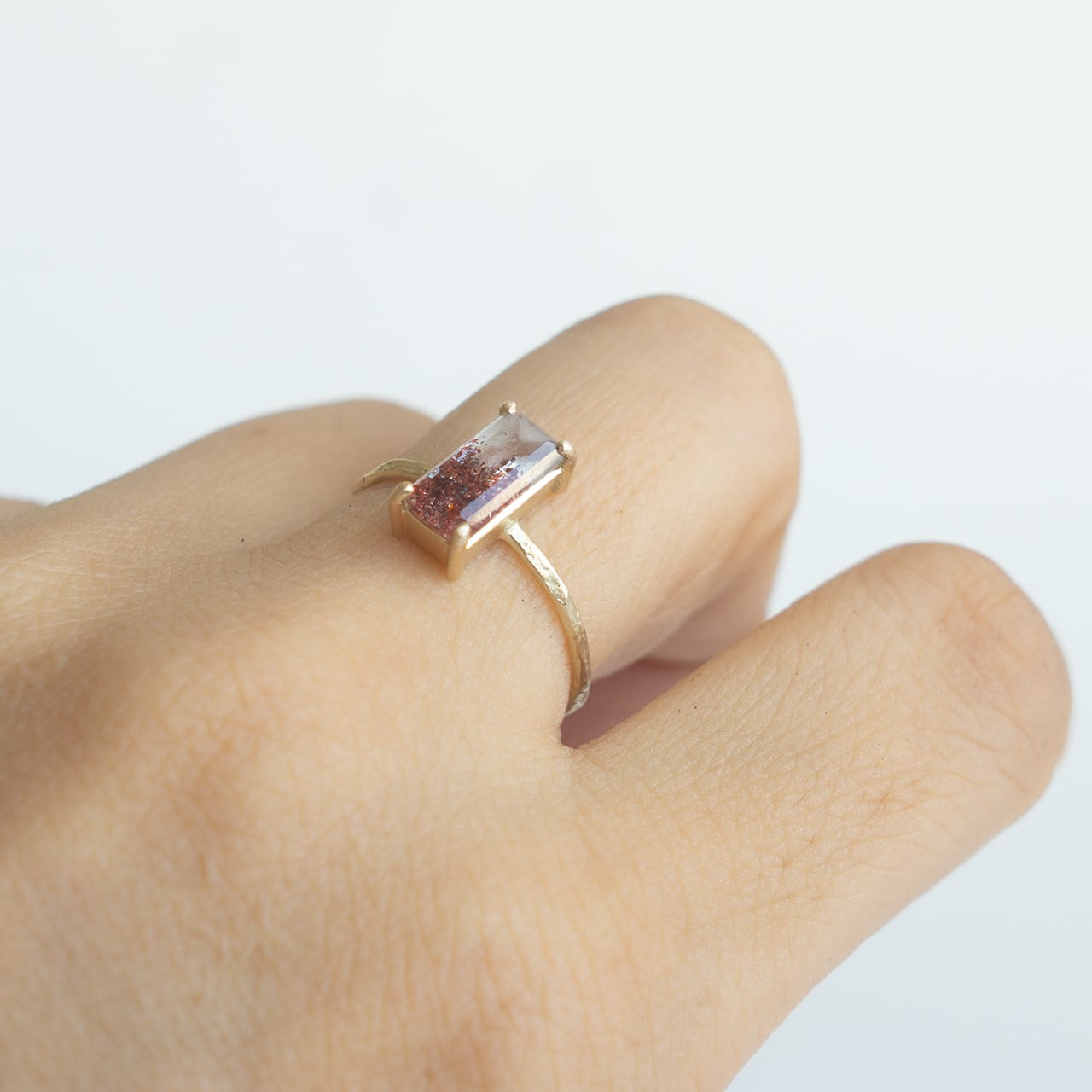 Rock Ring ーレピドクロサイトインクォーツ | Kumiko Taya jewelry