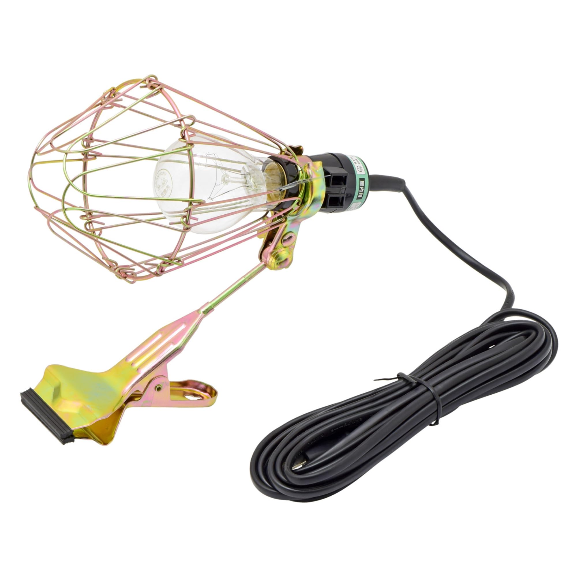 【人気】高儀(Takagi) EARTH MAN クリップライト 100W 耐震球 CLT-110【連結コンセント付】【口径E26】【照射角度調整】 作業灯 工事用 現場 ライト 照明 投光器 植物育成 たかぎ TAKAGI