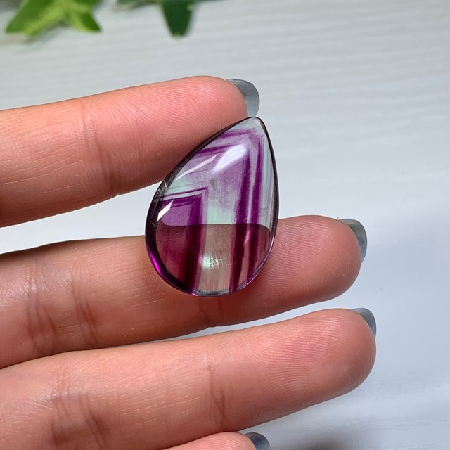 1.透明度高☆グラデーションフローライトルース・しずく型