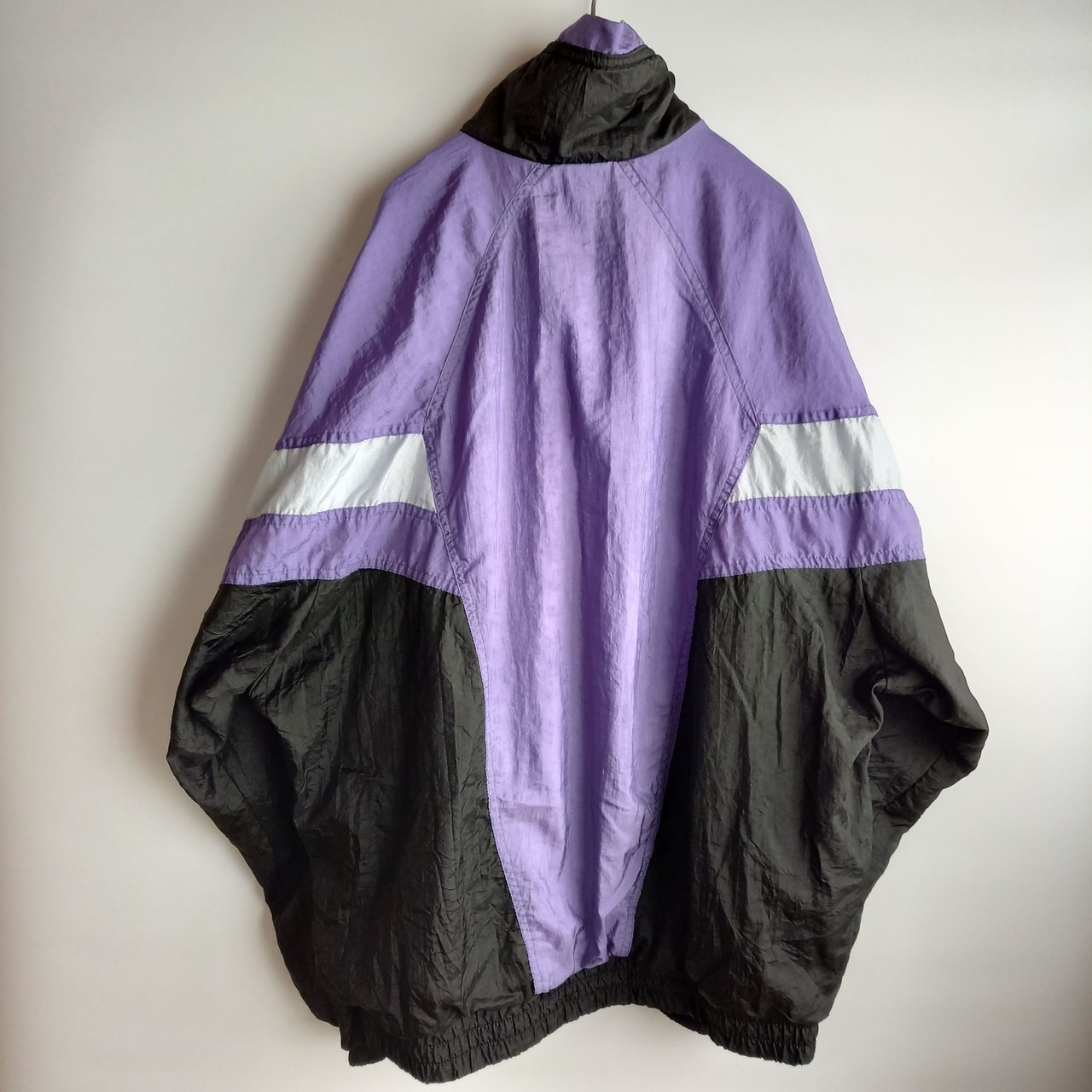 90s　プーマ　ナイロンジャケット　パープル　総メッシュ　7サイズ