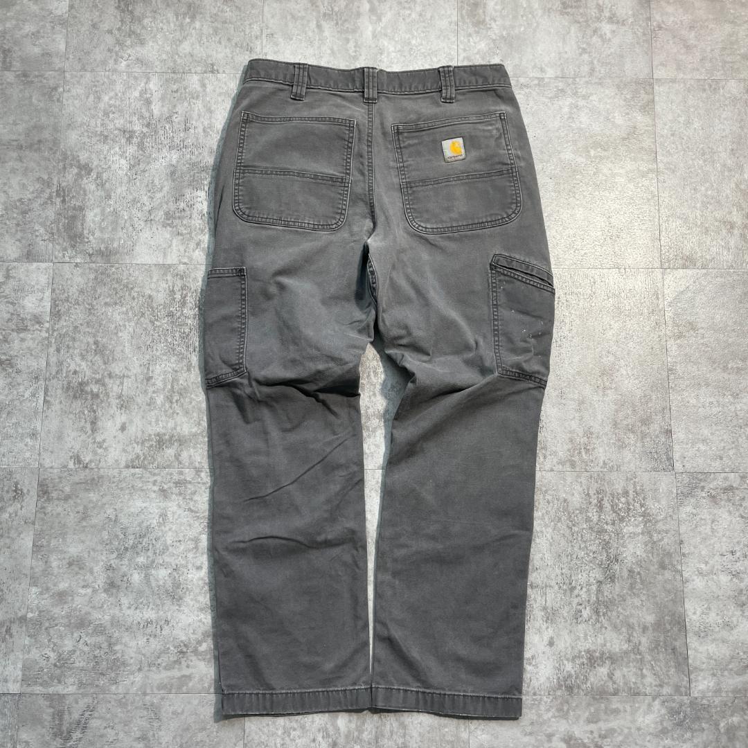 20s グレー ダブルニー Carhartt カーハート パンツ 33×30 | ib2