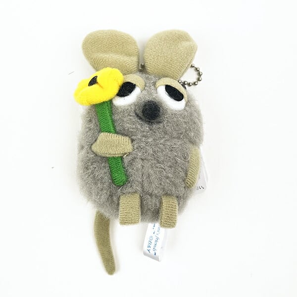 レオ・レオニ ふかふかフレデリック マスコットチェーン グレー