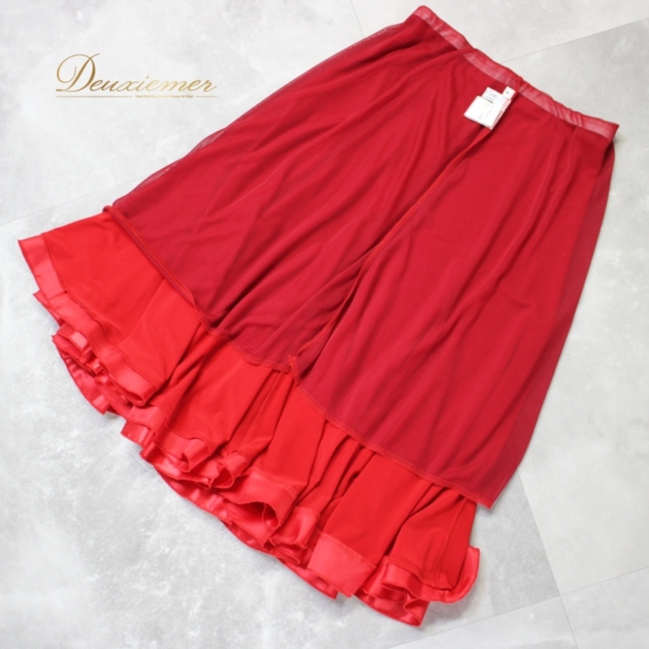 社交ダンス 衣装 スタンダード スカート レッスンウェア Create-Sun クリエイトサン 赤 レッド系 無地 派手 練習着 光沢感 かわいい ダンス スカート 練習用 衣装 おしゃれ フレアスカート 結婚式 発表会 パーティー かわいい ストレッチ スタイリッシュ 大人 レディス レディース おすすめ 人気 使いやすい 上品 スポーティー セクシー