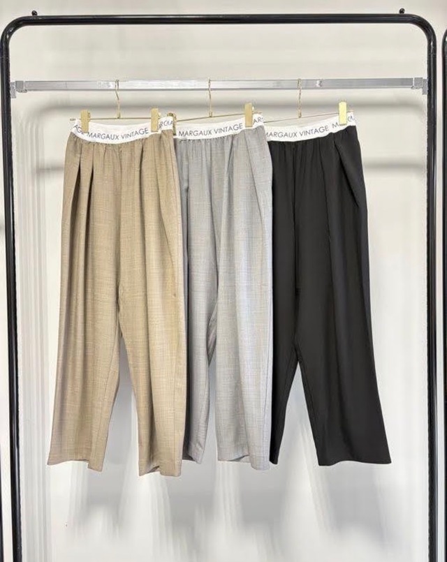 [予約販売]  MARGAUX VINTAG マルゴーヴィンテージ　ウエストロゴタックパンツ　PT-27003 (1/中〜末入荷予定)