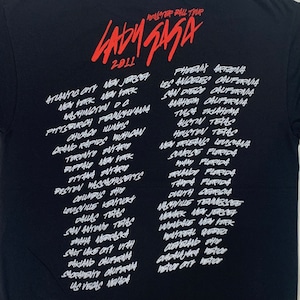 13007 レディーガガ LADYGAGA 2011 ツアー Tシャツ　L
