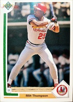 MLBカード 91UPPERDECK Milt Thompson #309 CARDINALS