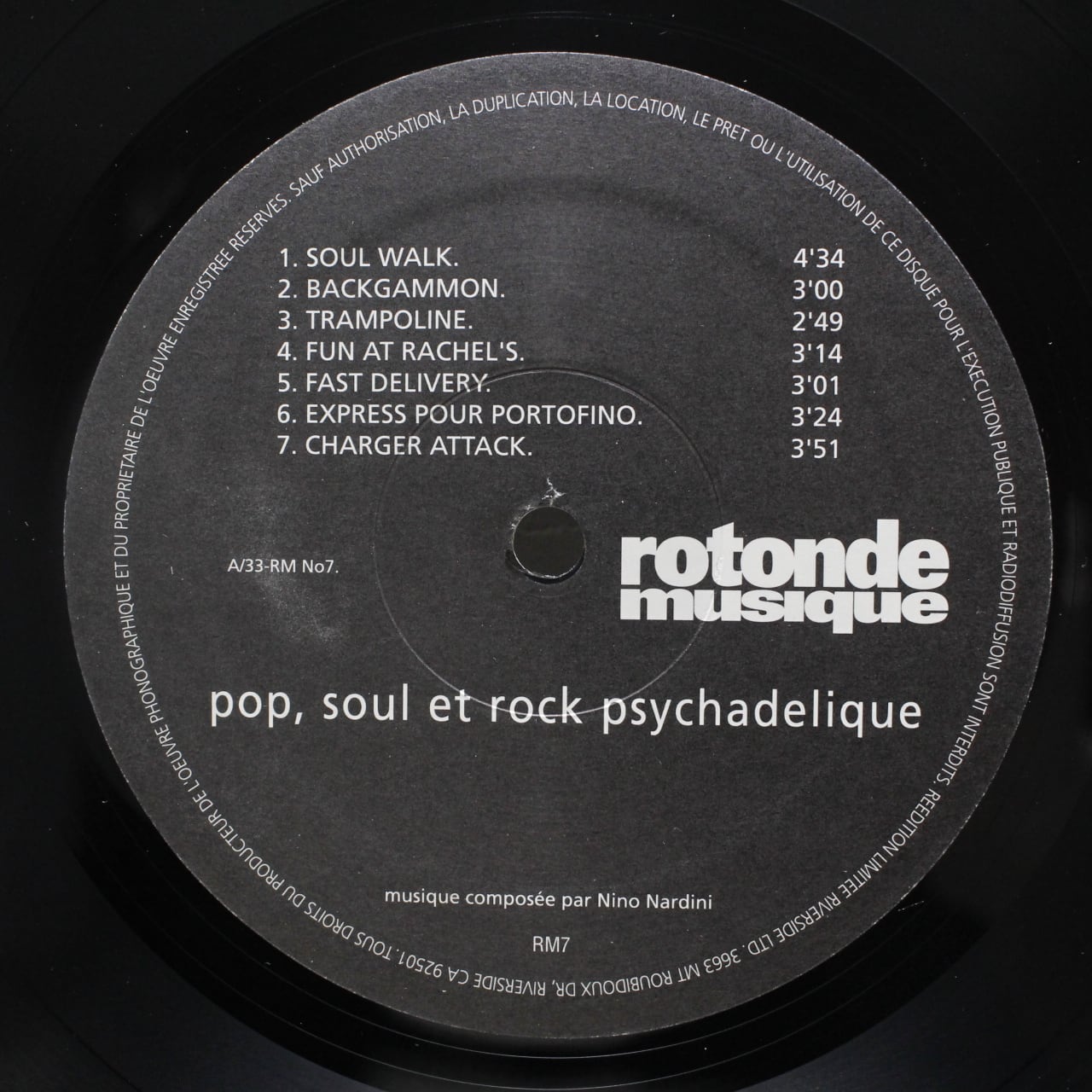 Nino Nardini  / No. 7 Pop, Soul Et Rock Psychadelique [RM7] - 画像4