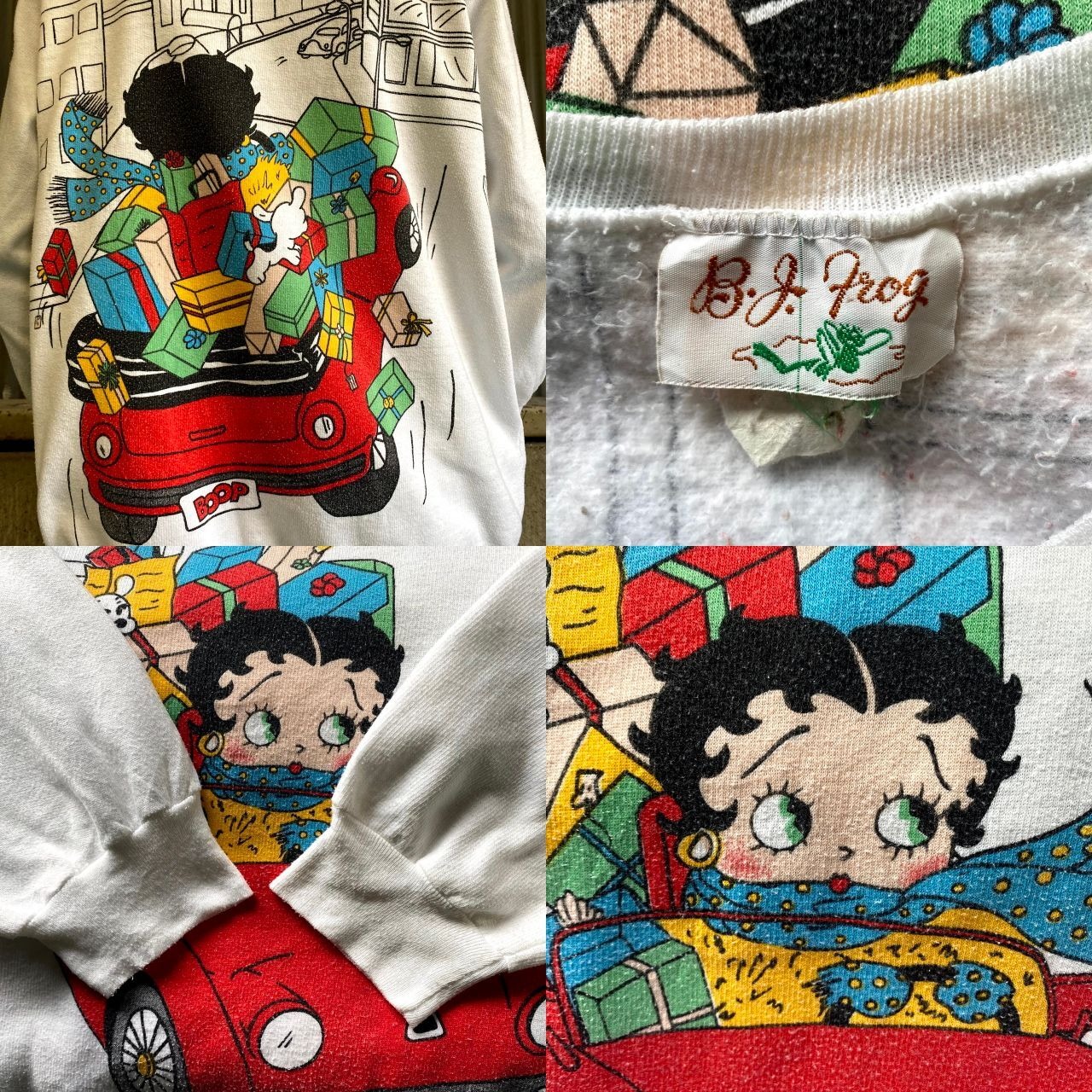 80年代 ビンテージ Betty Boop ベティーちゃん キャラクタープリント 