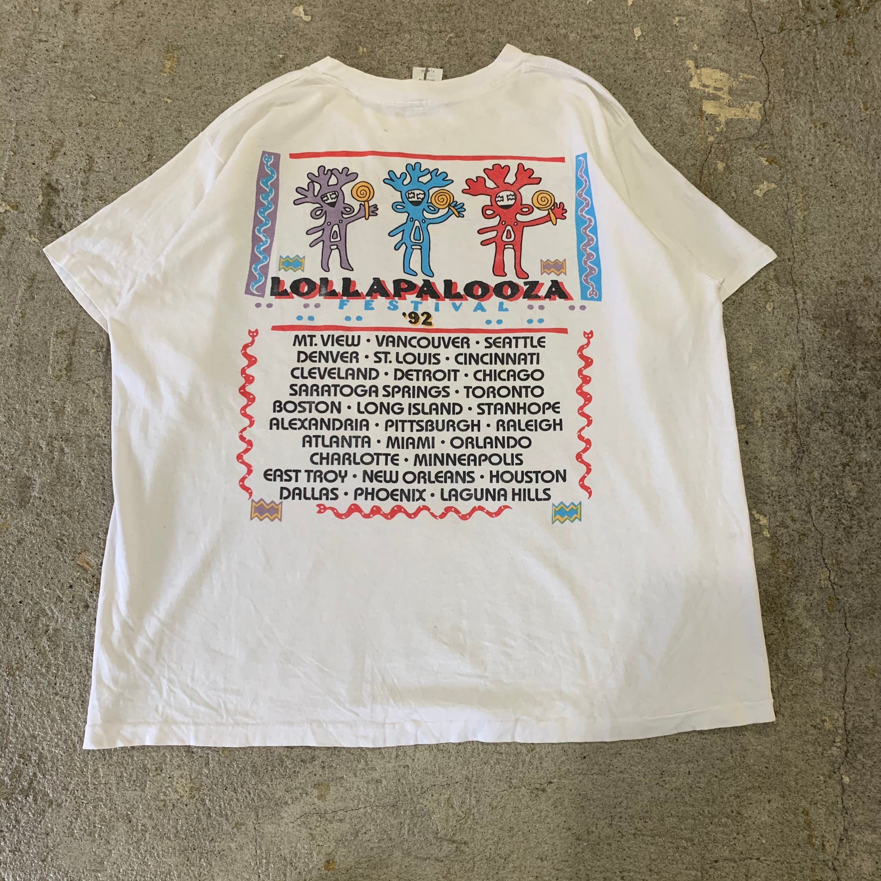 レア 90s 1992 ロラパルーザ Tシャツ フェス - motgame.vn