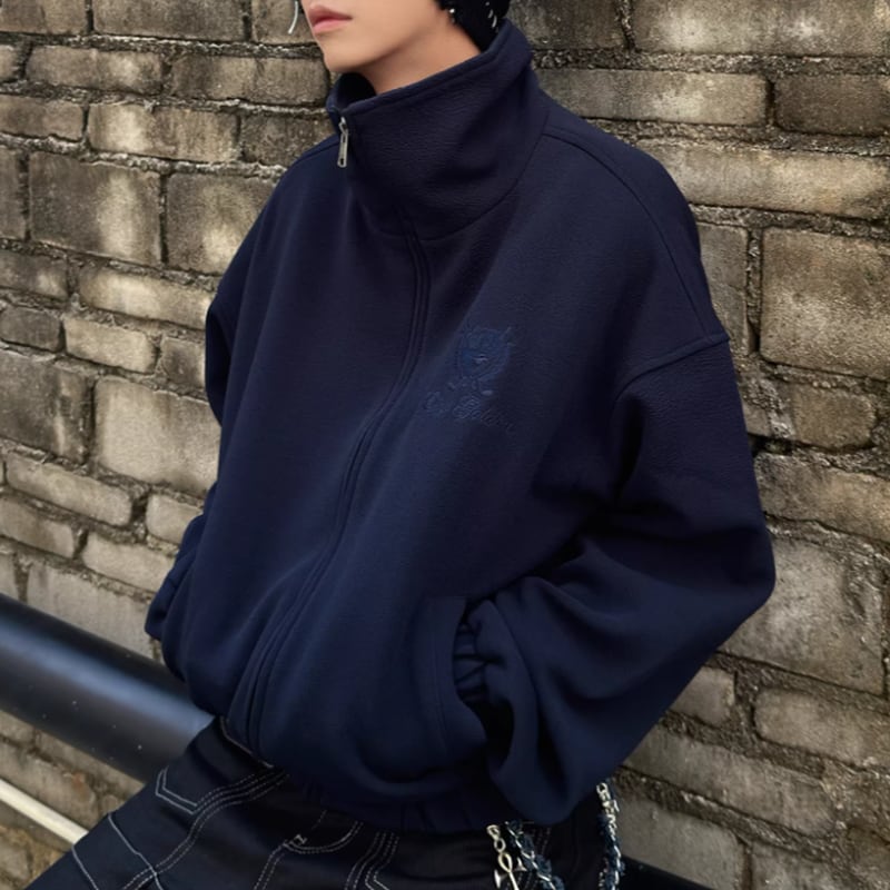 スタンドカラー ノーブルジップブルゾン LB1777