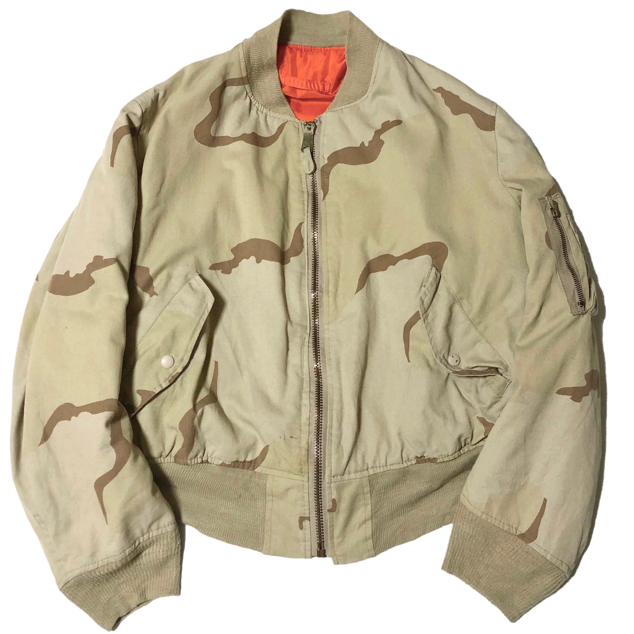 90s ALPHA アルファ USAF 3C デザートカモ MA-1 フライトジャケット【XL】 MADE IN USA 82790J | BACK  IN THE DAYZ. powered by BASE