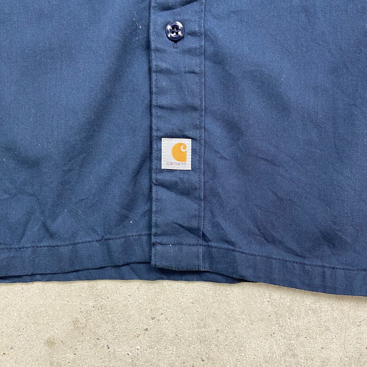 Carhartt カーハート 半袖ワークシャツ ワンポイントロゴ メンズ3XL