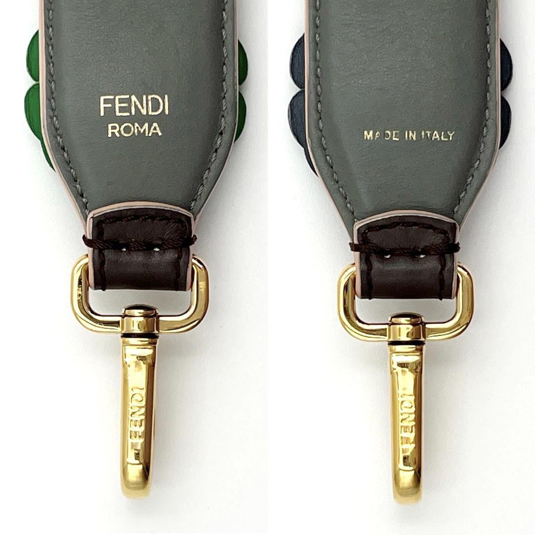 【花柄】FENDI　フェンディ　レディース　ショルダー　ストラップ　ユー　肩紐