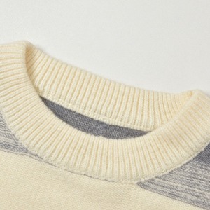 ルーズレトロボーダーニット　1047