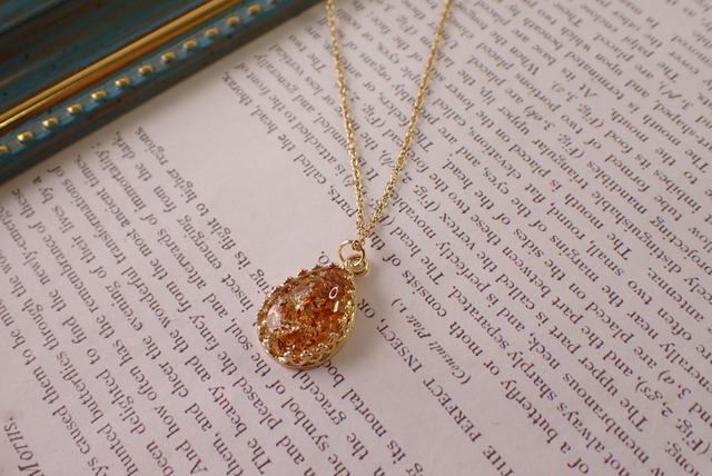 ワンポイントネックレス(バルティックアンバー)　2.34ct　[C6‐556]