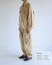 ANACHRONORM / REMAKED HERRINGBONE MILITARY SHIRTS JACKET