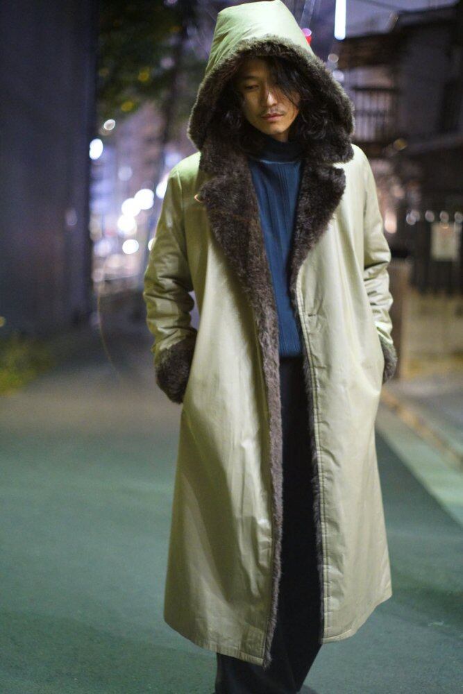 vintage fur lined coat