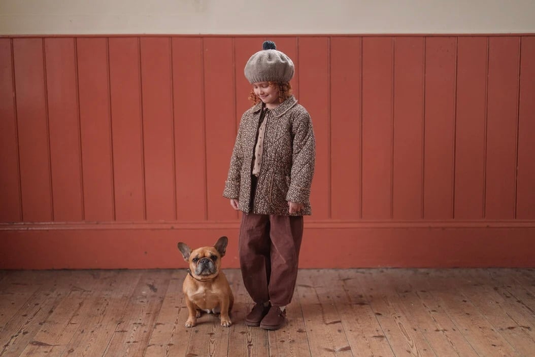 送料無料 Little cotton clothes/Elsie Jacket - Bracken Floral