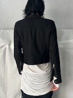 "PEACE NOW" Studs Wool Riders Jacket