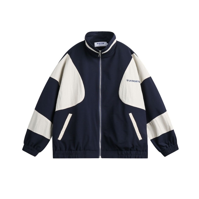 バイカラースポーツジップジャケット 2col R00899