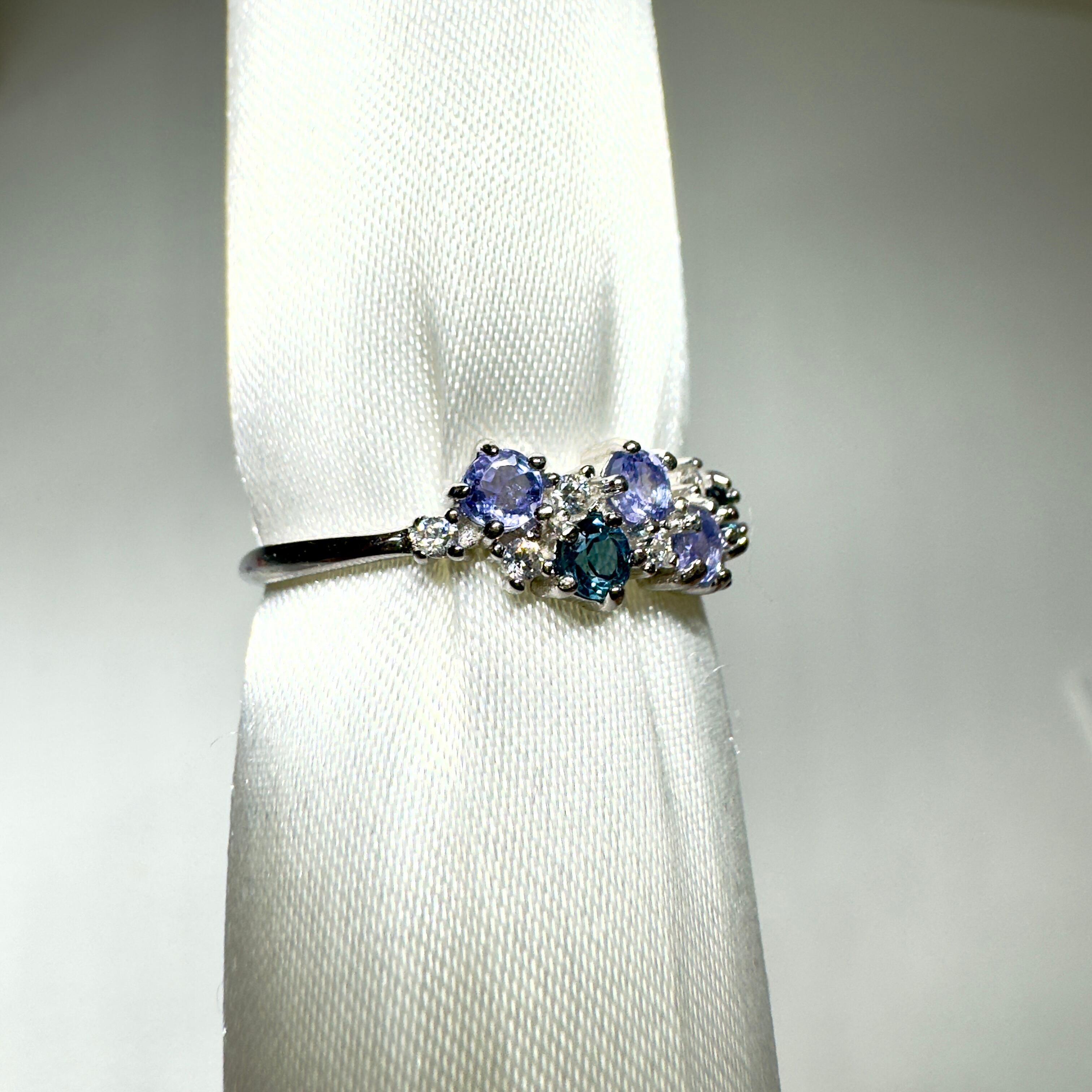 リースRing♦︎タンザナイト・ロンドンブルートパーズ ♦︎