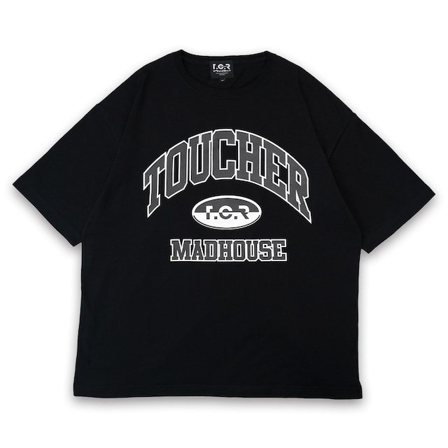 T.C.R MADHOUSE S/S TEE - BLACK / WHITE