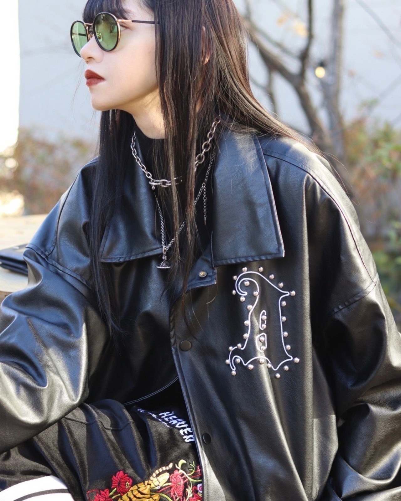 fc70afa8036a75594e101bc9467757 チュウカタベタイTiger Leather jacket