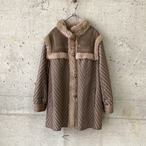 Switched shearling jacket