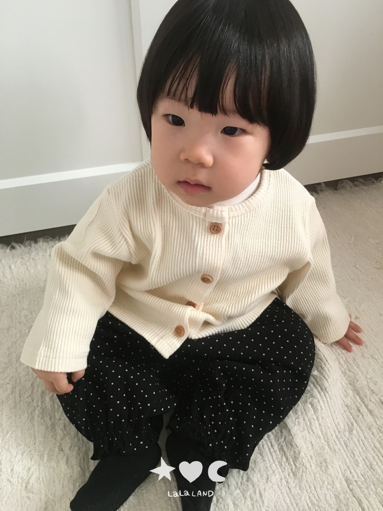 韓国子供服 / LALALAND / 26Autumn / ベベ グラム カーディガン / 秋服 / ベビー *6M~18M*