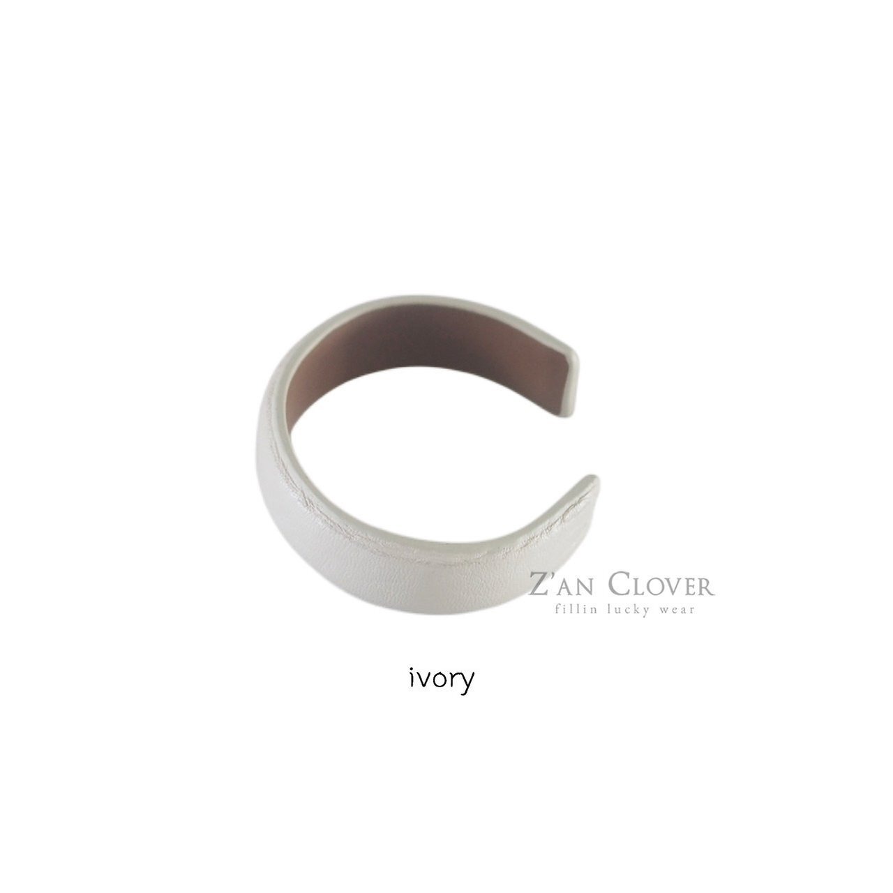ZAN CLOVER［取寄］leather beangle bracelet 26winter
