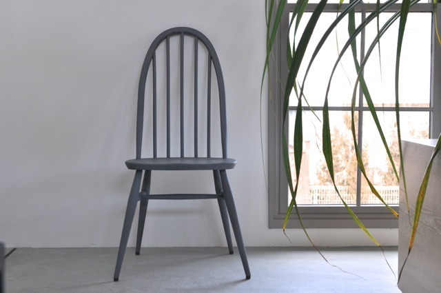 ercol quaker chair (original gray painted)
