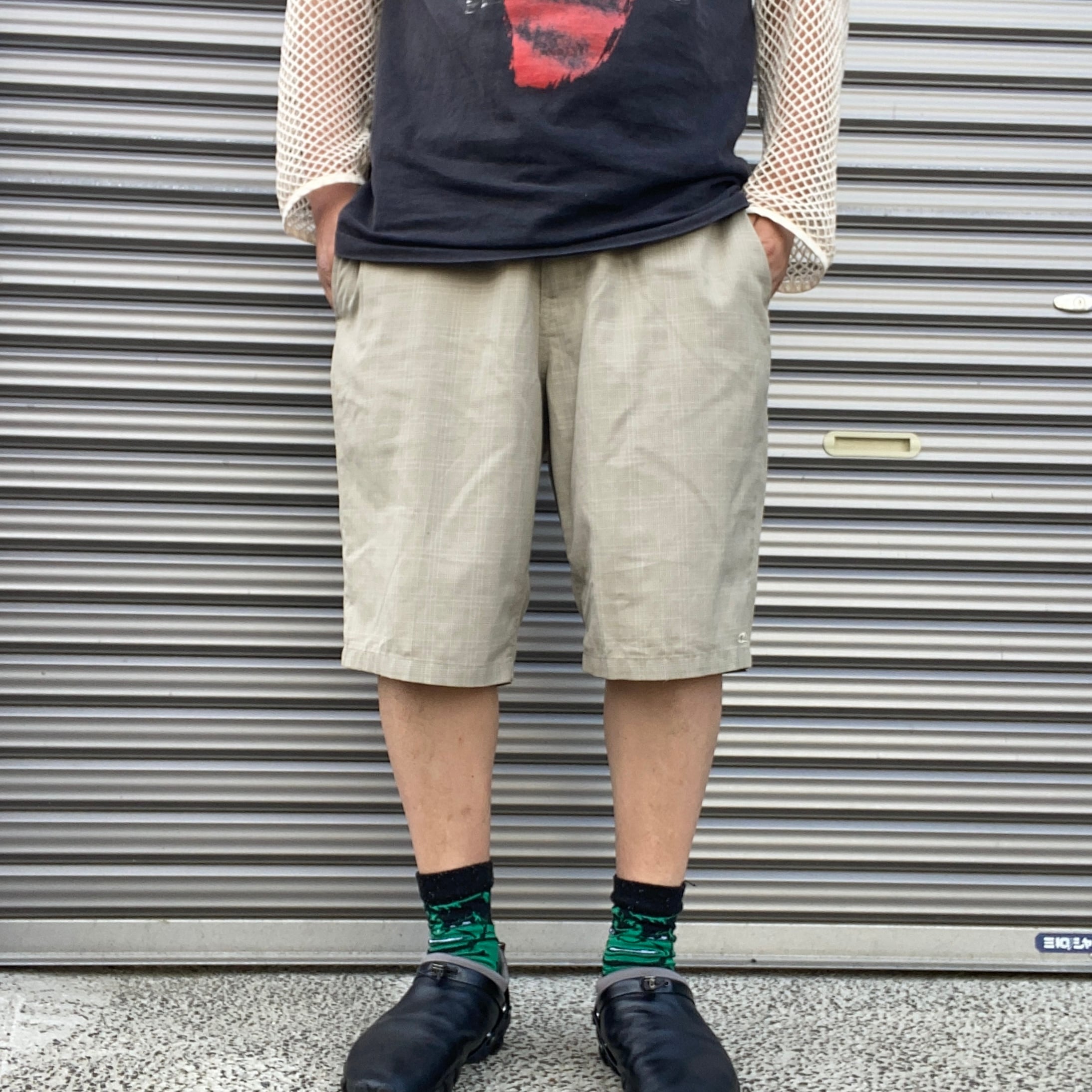 REMAKE】 ラグマットショーツ ワイドショーツ 再構築 リメイク古着