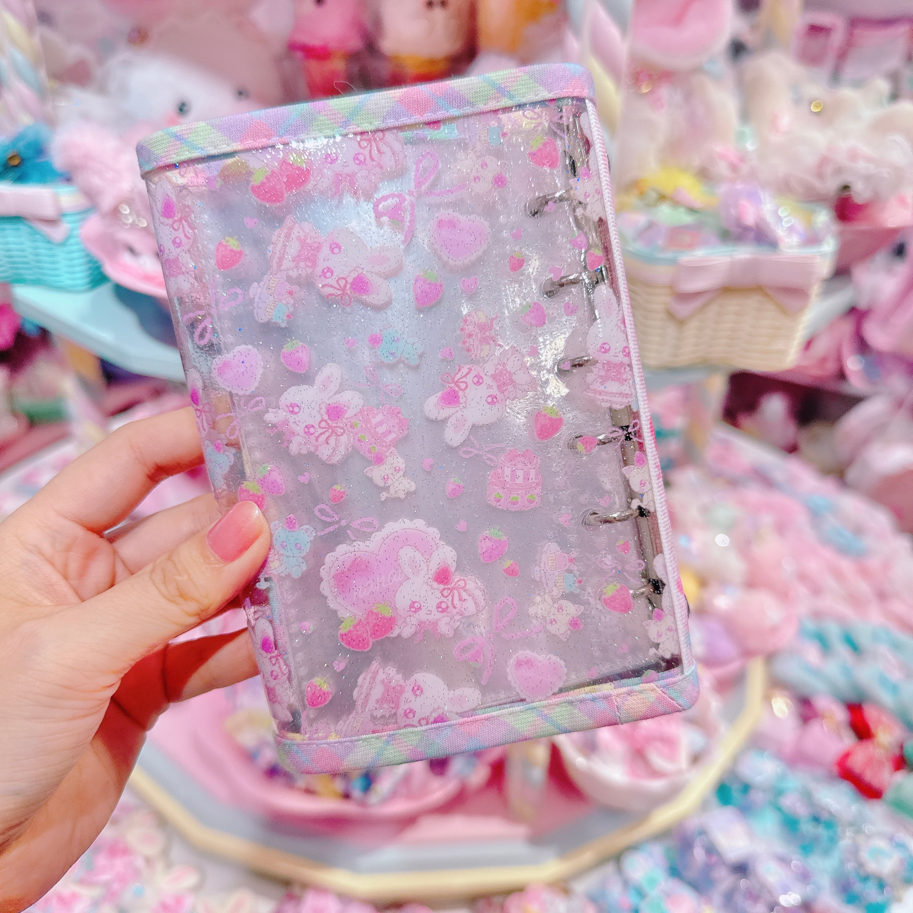 【N4】41-12 A7ミニ６穴シール帳（台紙付き）