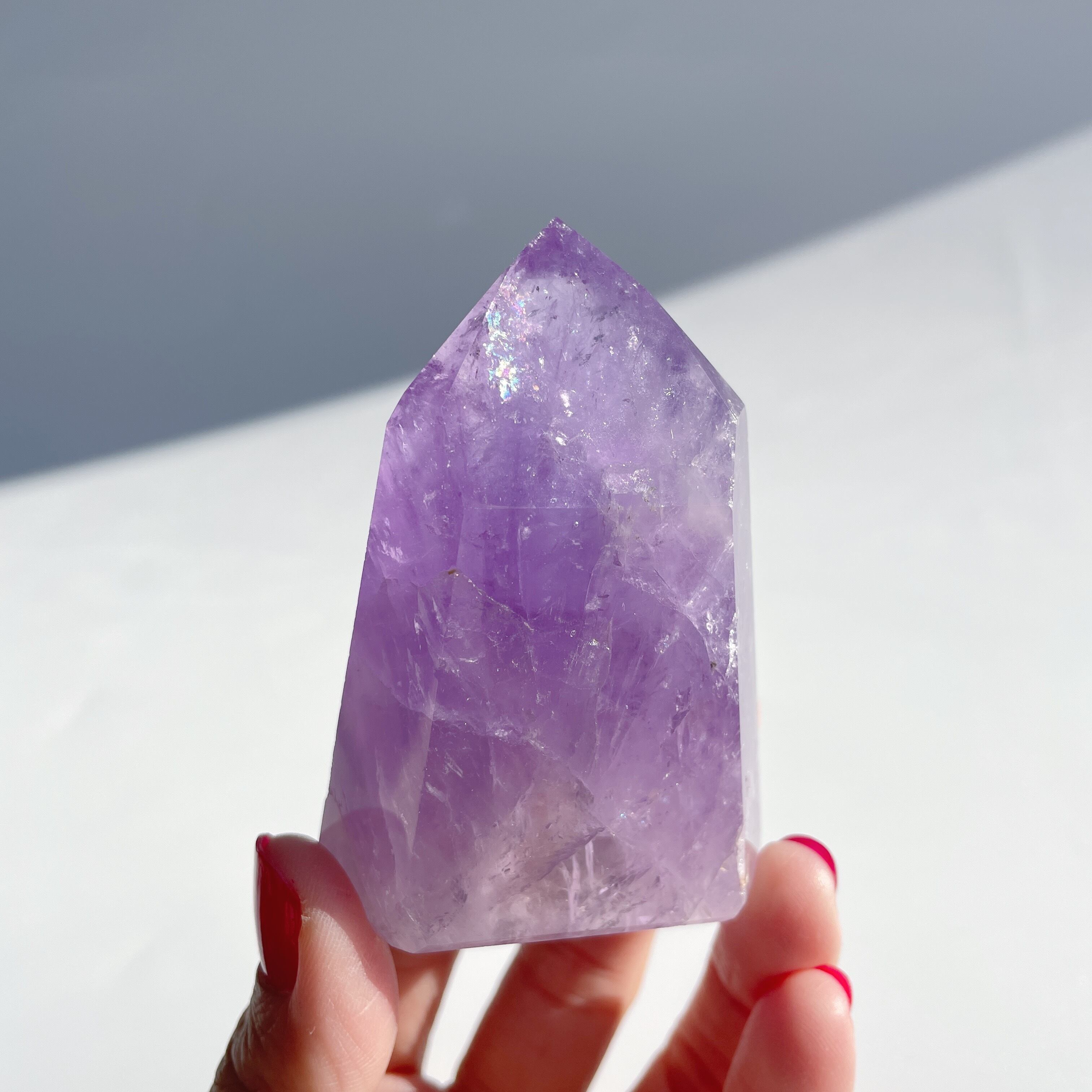 ♡虹入り♡ブラジル産 アメジストタワー22◇ Amethyst tower ◇天然石