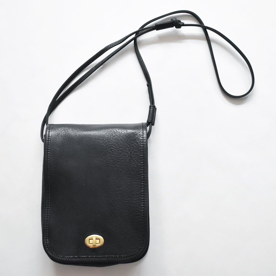 【 Unisex 】 SLOW | bono flap vertical shoulder bag