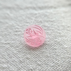 ピンク 2輪フラワー 13mm