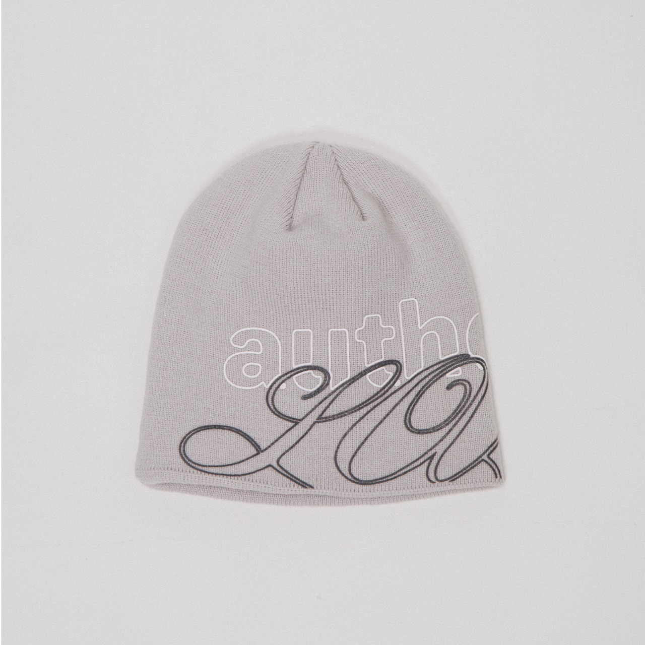 authentic love beanie -light gray-