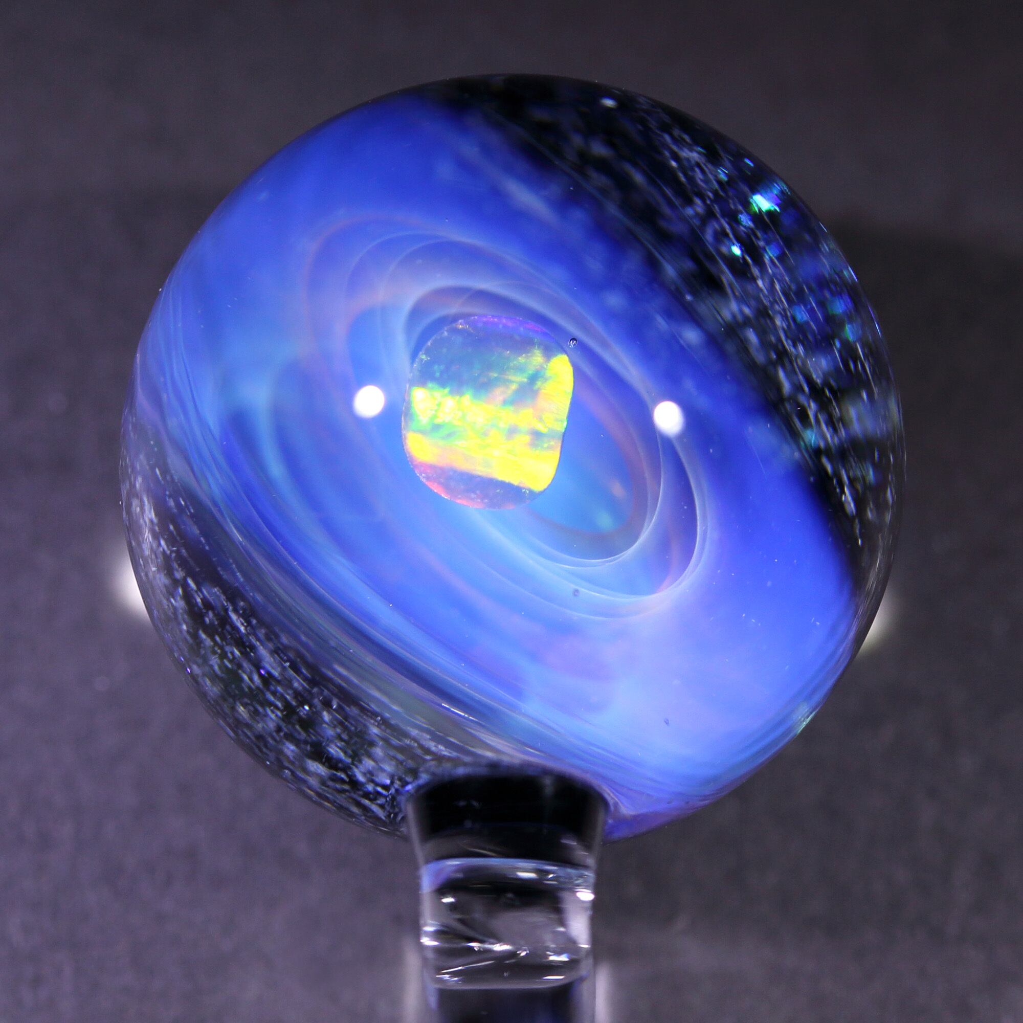 26mm Galaxy Glass Pendant 宇宙ガラスペンダント (螺旋状銀河） no
