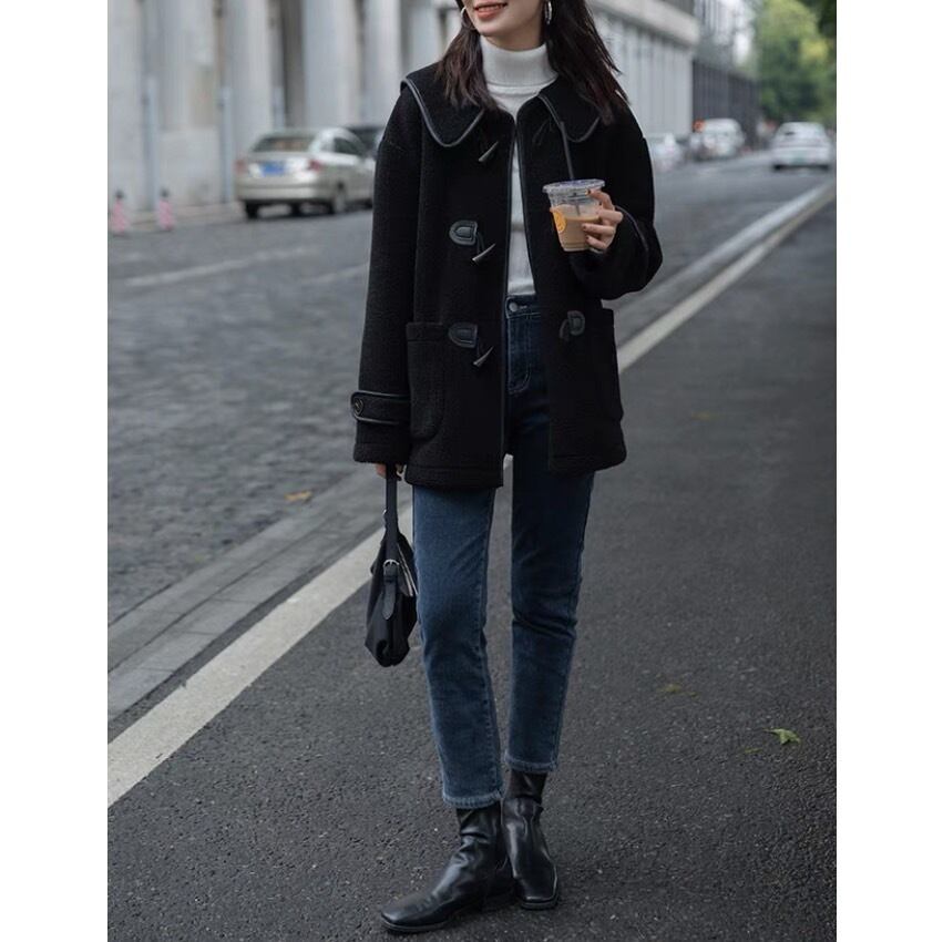 Sailor collar boa duffle coat 717 | entire...