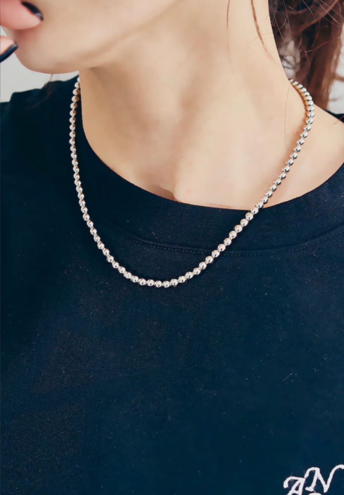 ANIECA 】Ball Chain Necklace/ボール チェーン ネックレス | valance