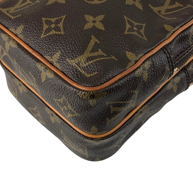 LOUIS VUITTON ルイヴィトン モノグラム ショルダーバッグ ブラウン PVC レザー 旧アマゾン vintage ヴィンテージ オールド zvucr2